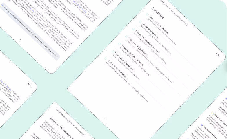 Checkliste für die CSRD Datenerhebung