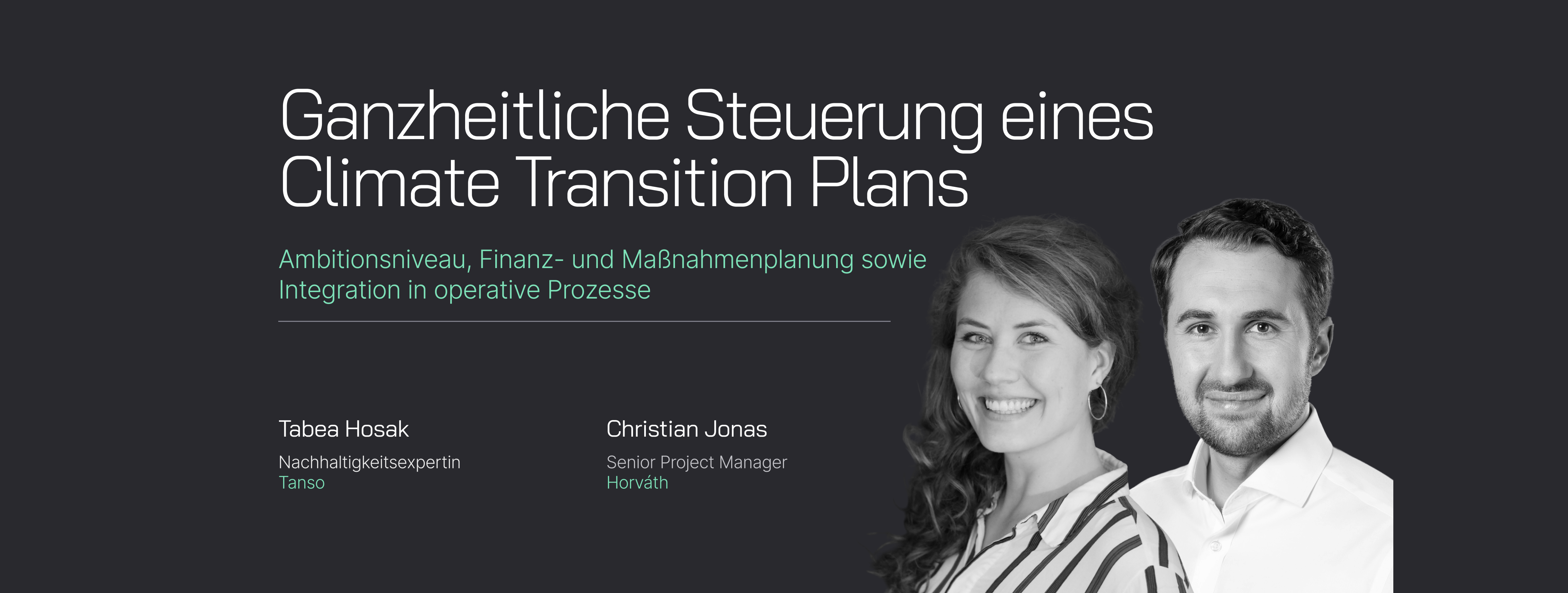 Webinar: Ganzheitliche Steuerung eines Climate Transition Plans