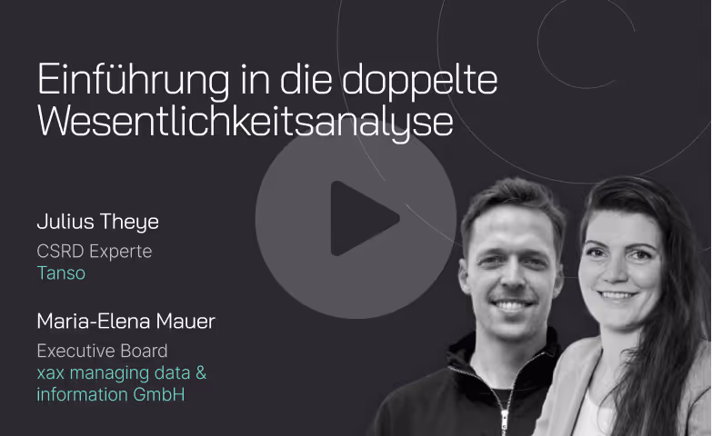 Downloadseite für das Webinar: Einführung in die doppelte Wesentlichkeitsanalyse 