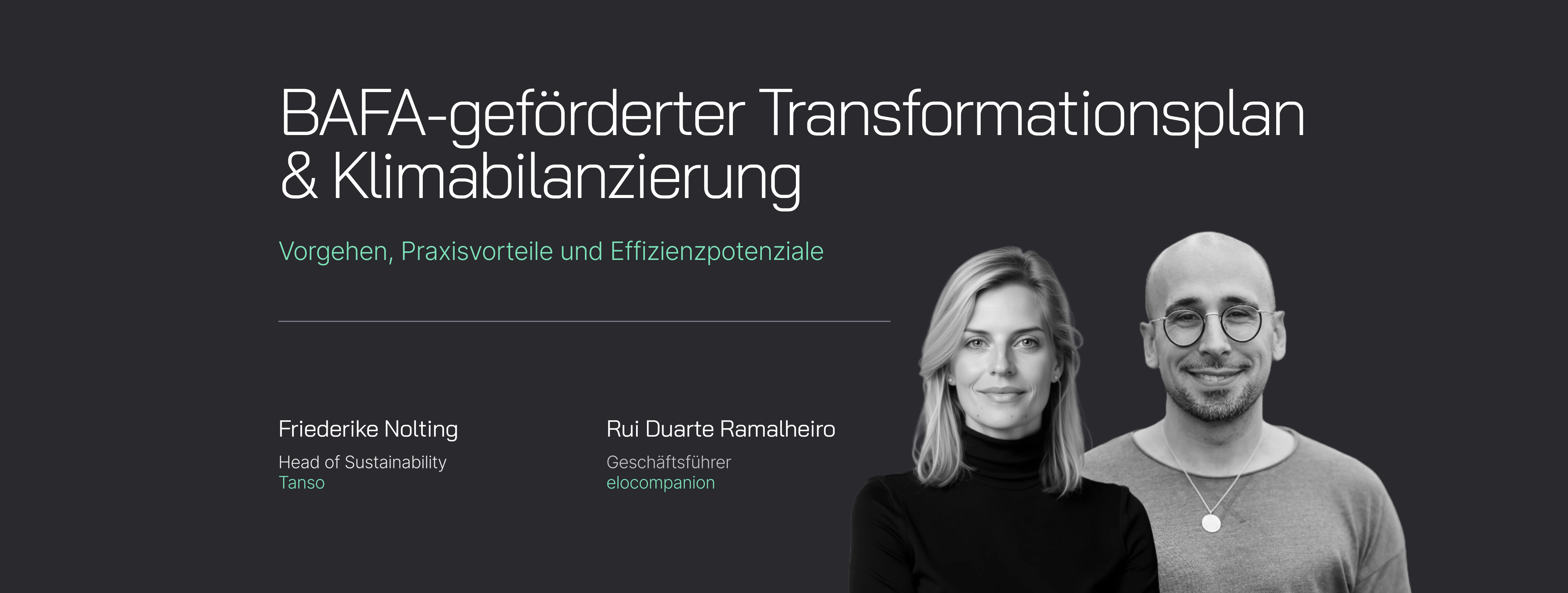 Webinar: BAFA-geförderter Transformationsplan & Klimabilanzierung