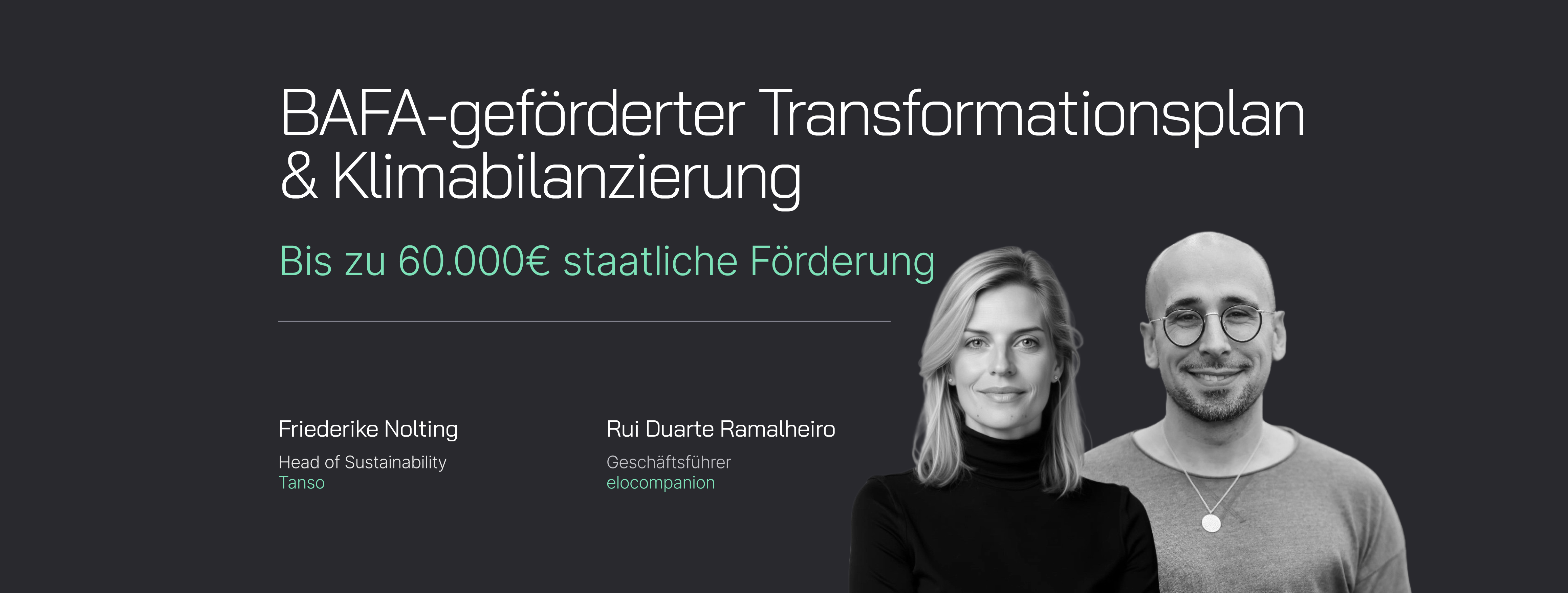 Webinar: BAFA-geförderter Transformationsplan & Klimabilanzierung