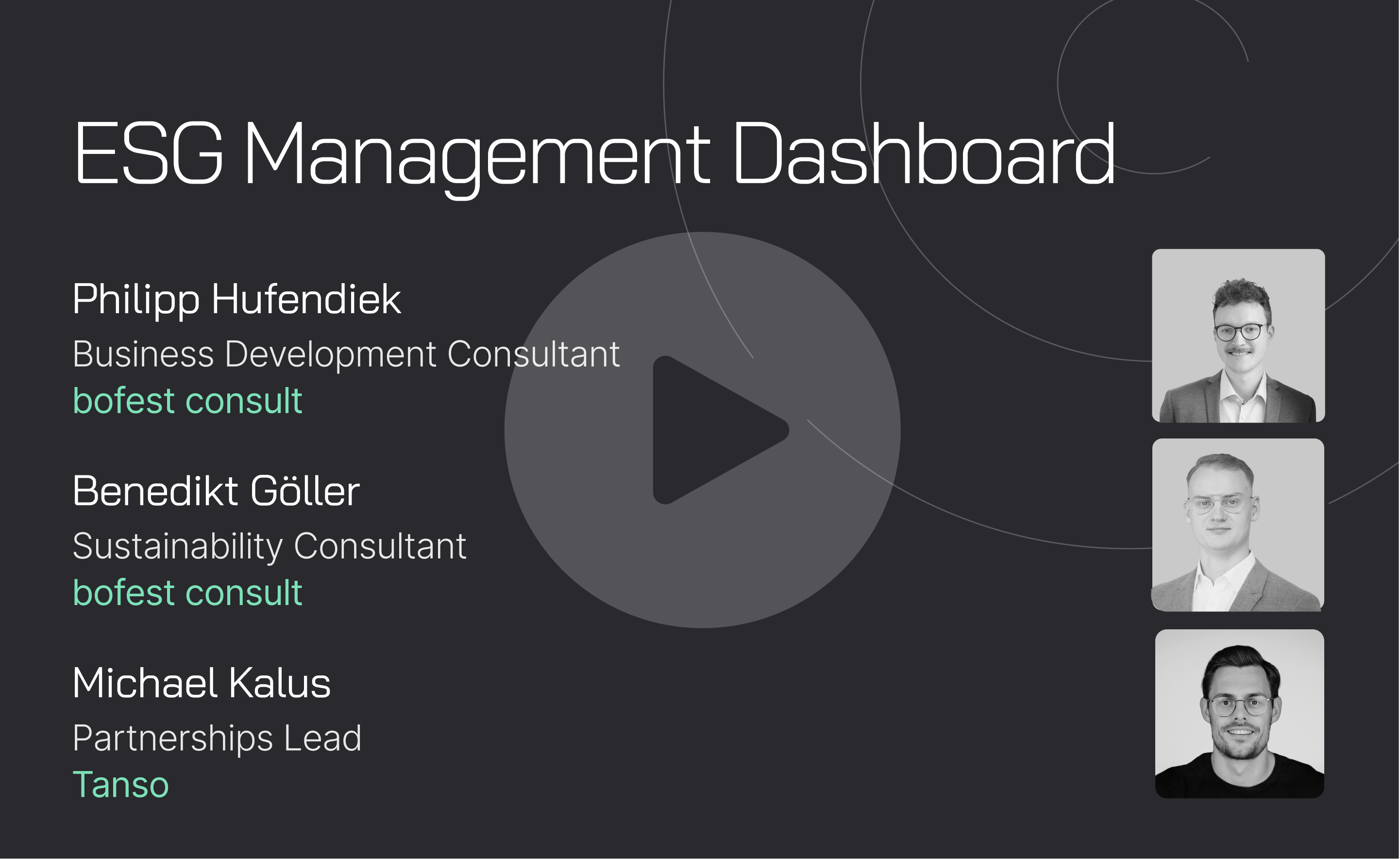 Webinar: ESG Management Dashboard
