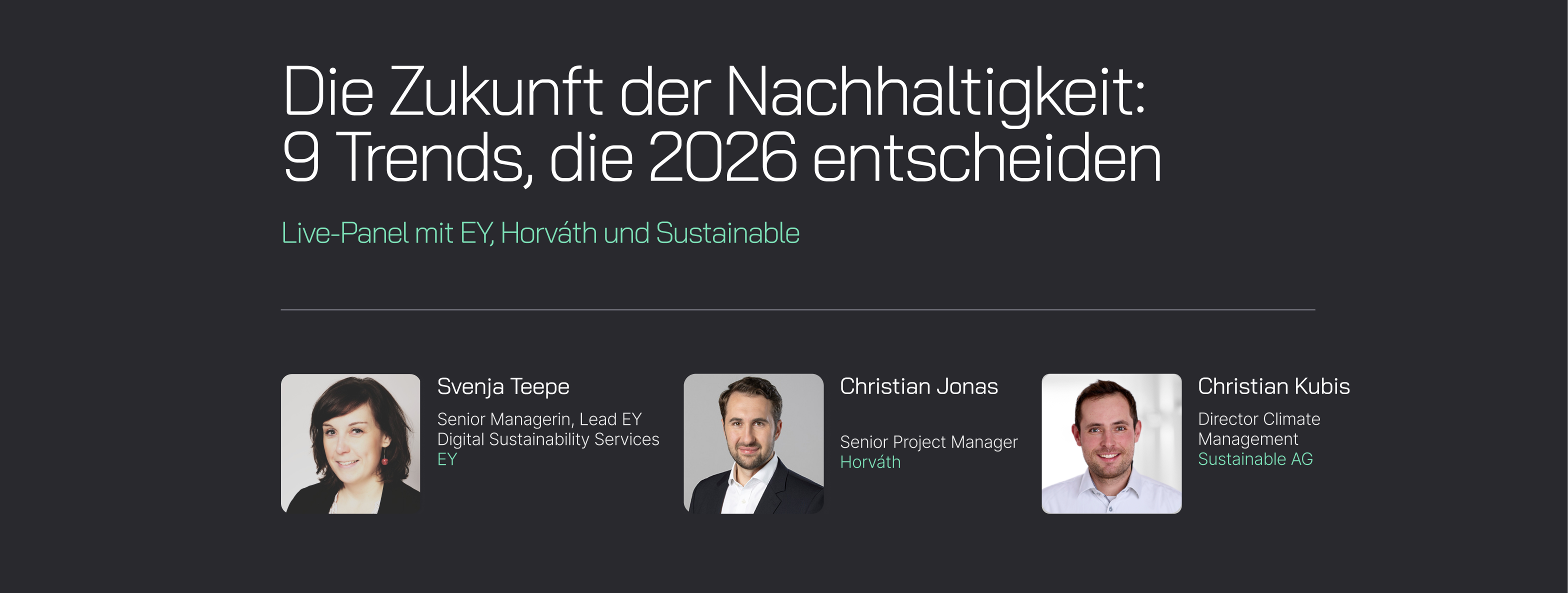 Webinar: Die Zukunft der Nachhaltigkeit: 9 Trends, die 2026 entscheiden