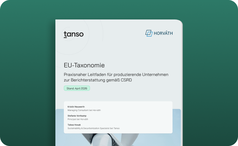 Seite für den Downdload des Guide zur EU-Taxonomie