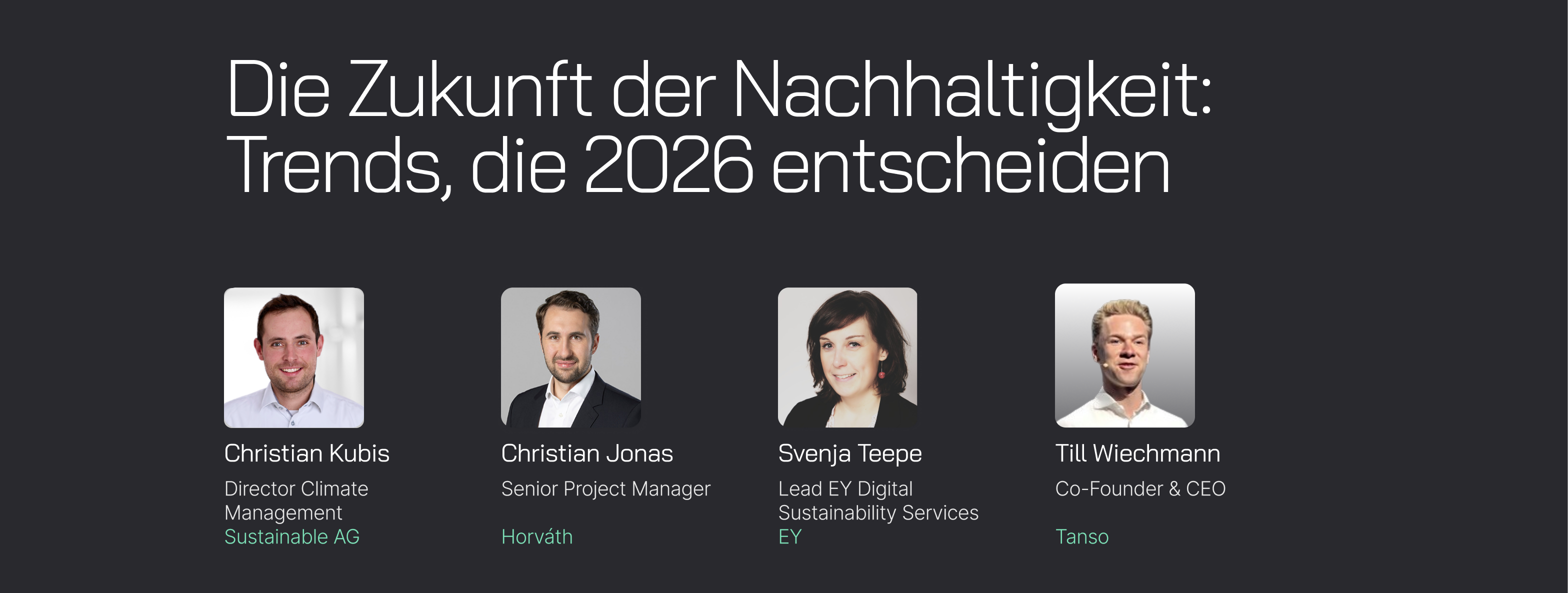 Webinar: Die Zukunft der Nachhaltigkeit: Trends, die 2026 entscheiden