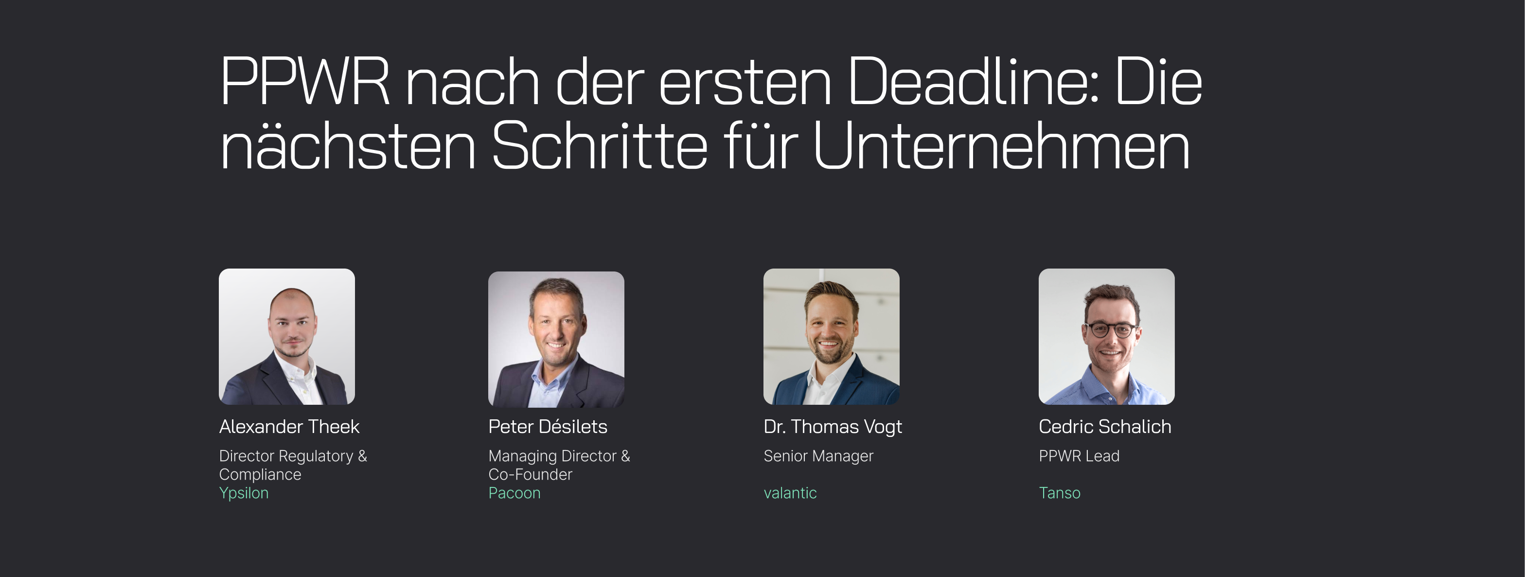 Webinar zur PPWR nach der ersten Deadline: Die nächsten Schritte für Unternehmen