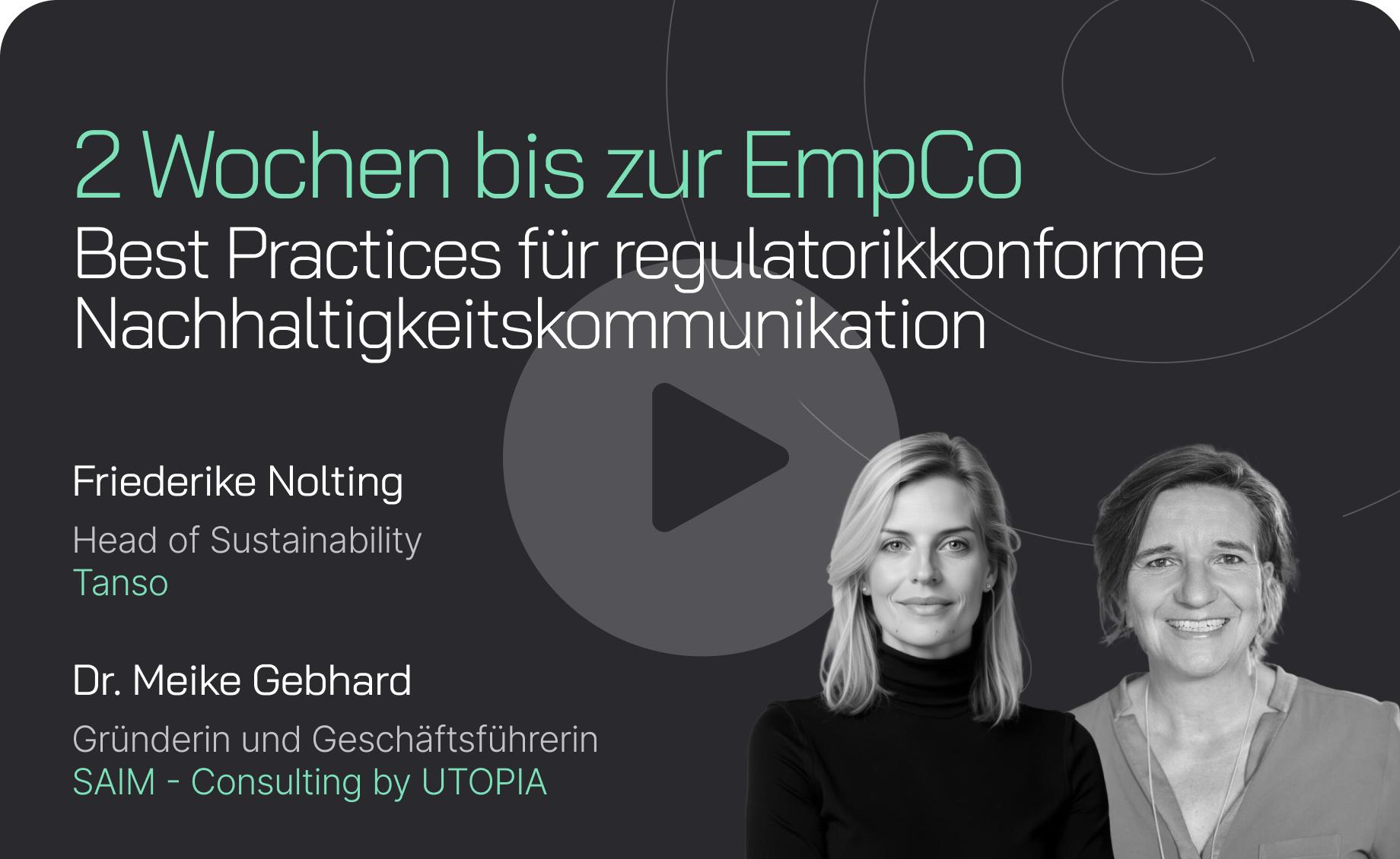 Webinar: 2 Wochen bis zur EmpCo: Best Practices für regulatorikkonforme Nachhaltigkeitskommunikation