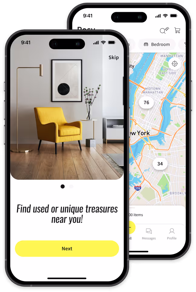 Posy — mobile app interface