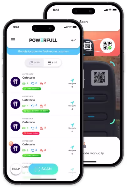 Powerfull — fintech platform interface