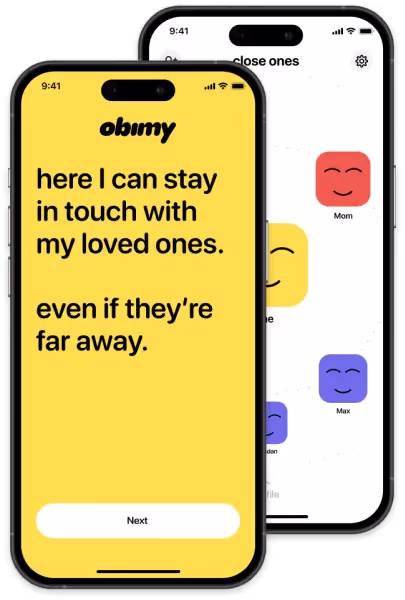 obimy — mobile app interface