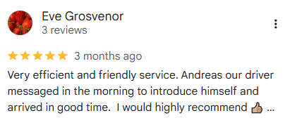 Google Review - Get Corfu Transfer