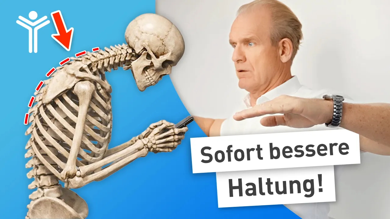 Schlechte Körperhaltung? 3 effektive Übungen gegen Rundrücken & hängende Schultern