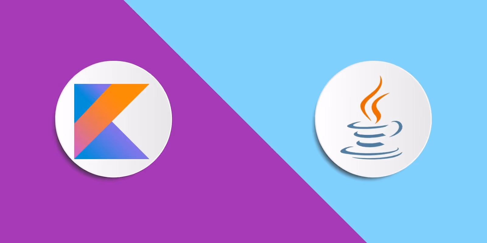Java and Kotlin illustration