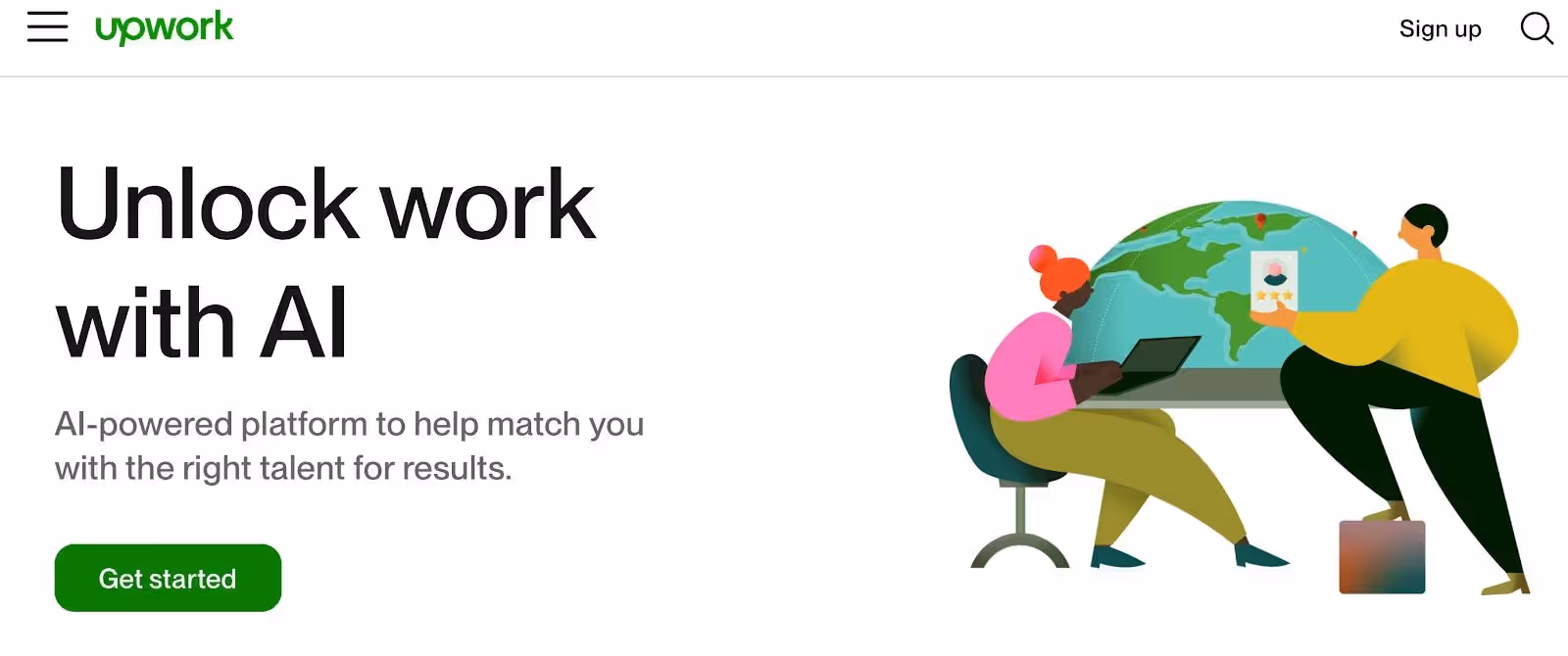 Upwork-global pool of talents