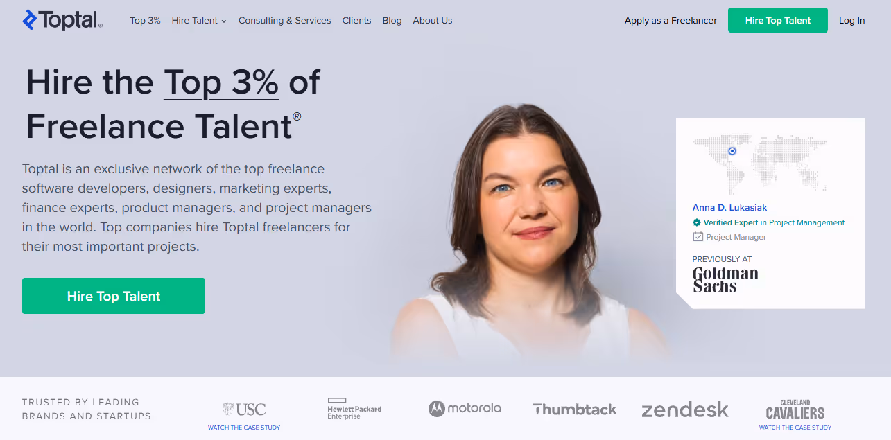 Toptal – The best option for hiring elite professionals