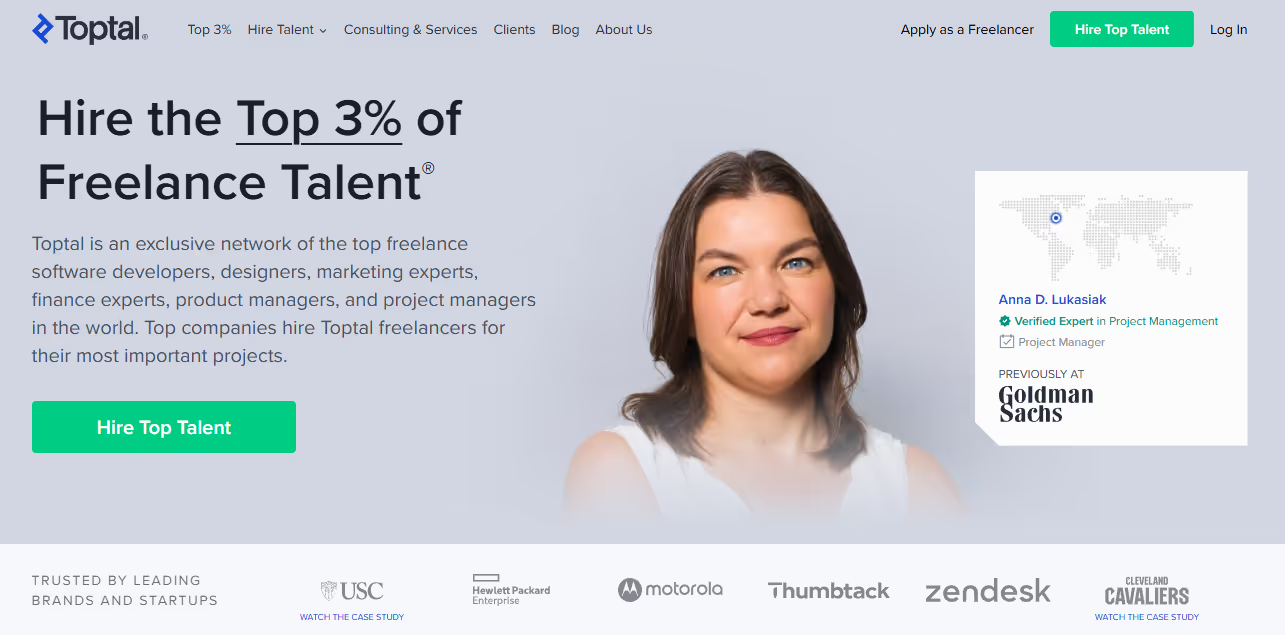 Toptal – The best option for hiring elite professionals