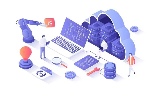 Illustration of a back end developers skills