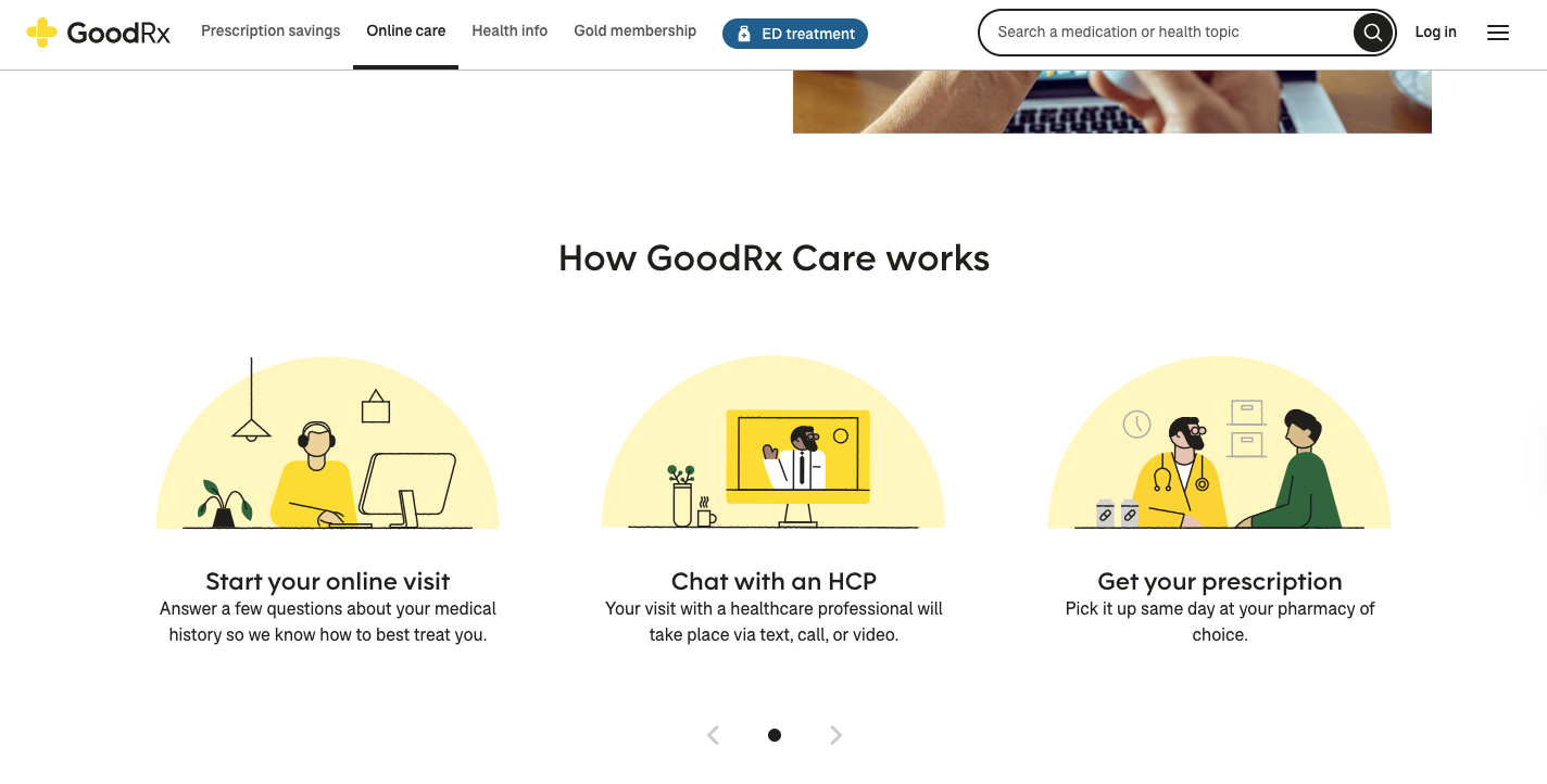 GoodRx healthcare application example