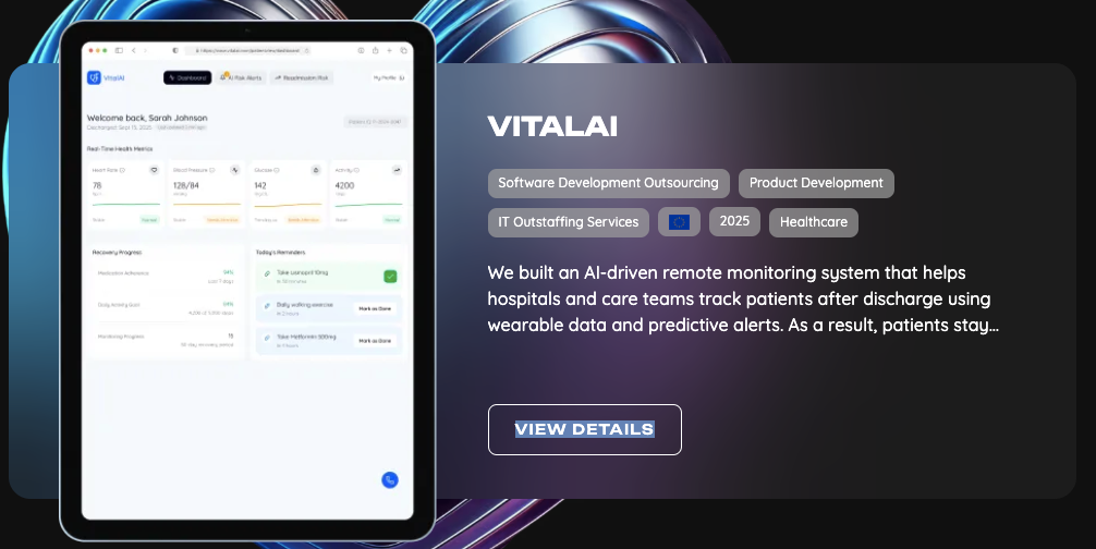VitalAI healthcare apps