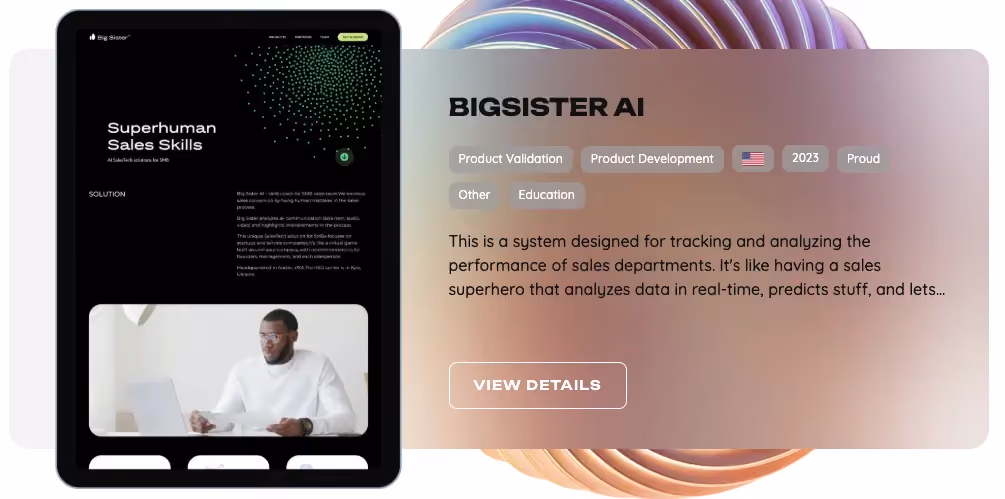 AI application for enterprise automation example