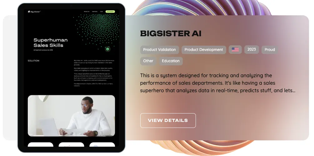 AI application for enterprise automation example