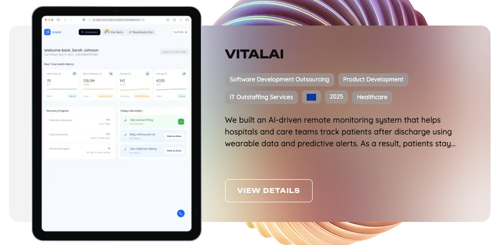 AI application in the healthcare industry example
