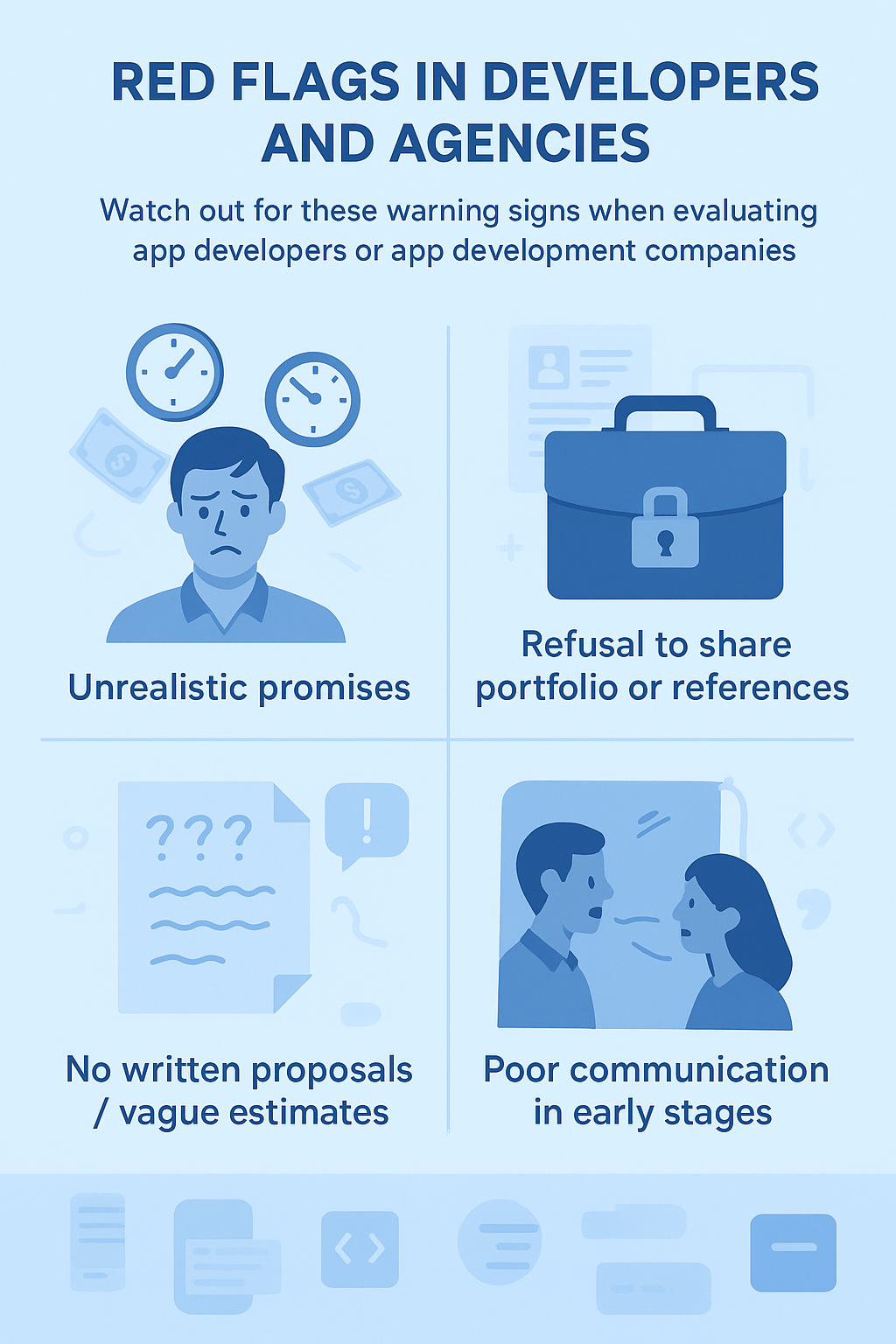 red flags of developers