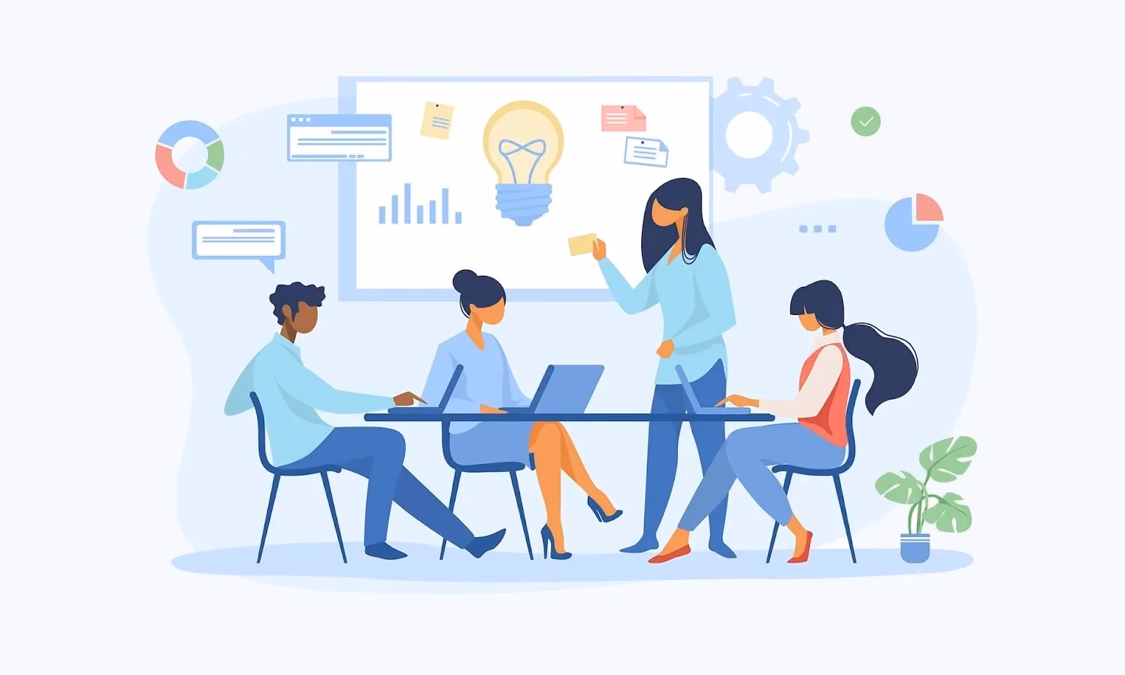 Team meeting about new ideas