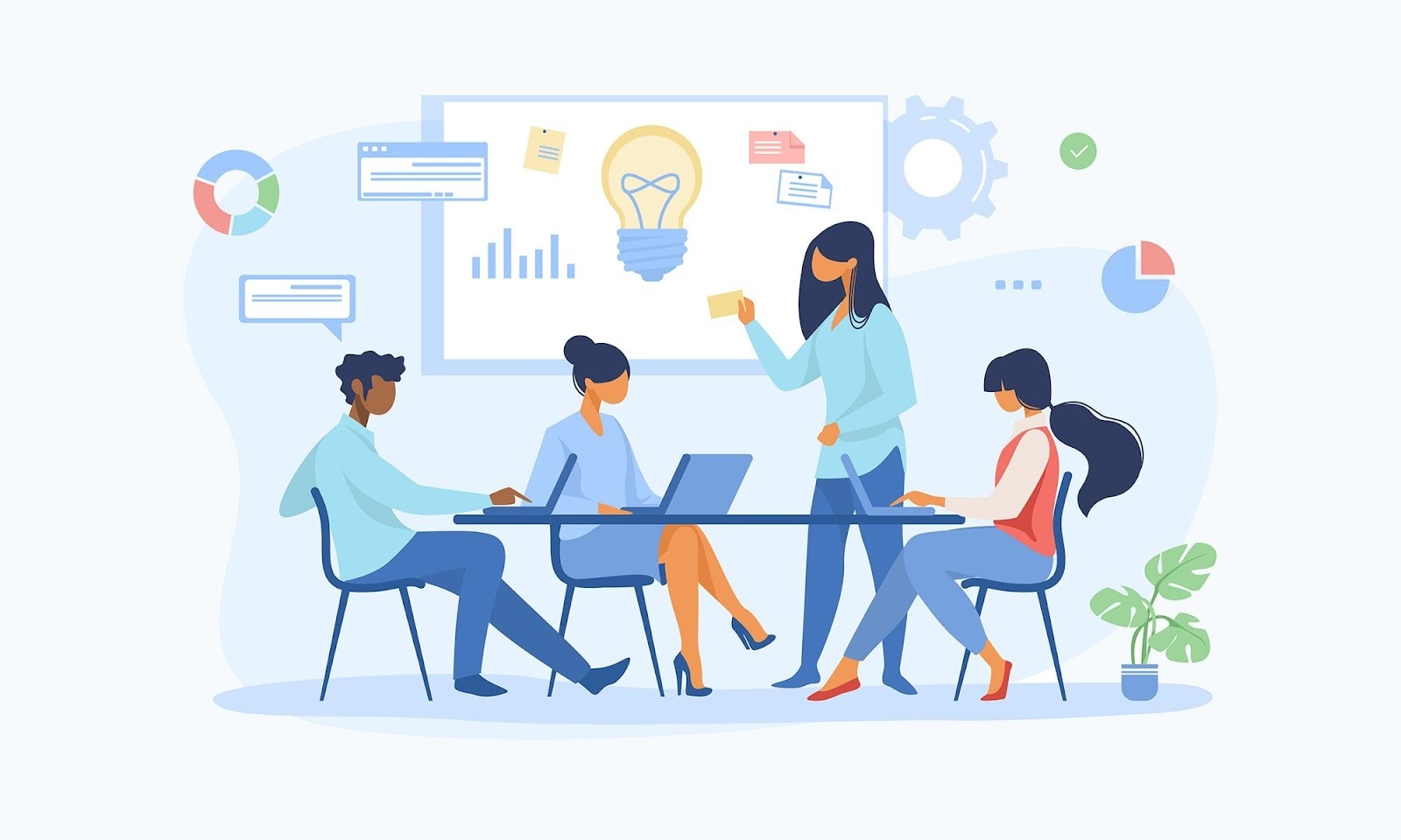 Team meeting about new ideas