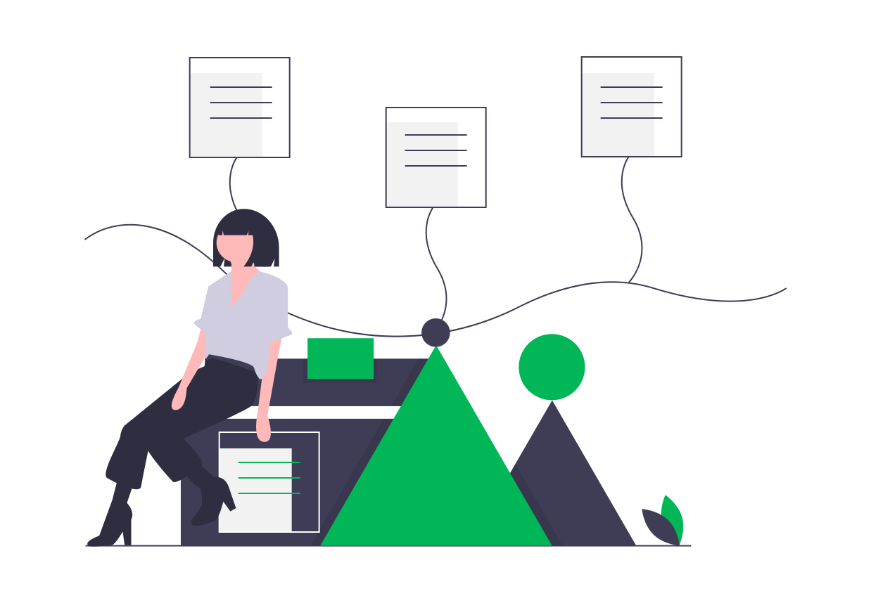 Woman working as a fractional CTO