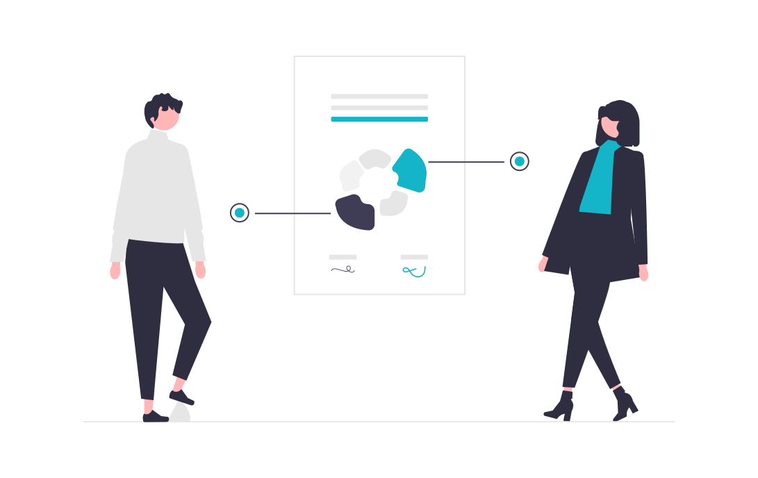 Women exchanging ideas