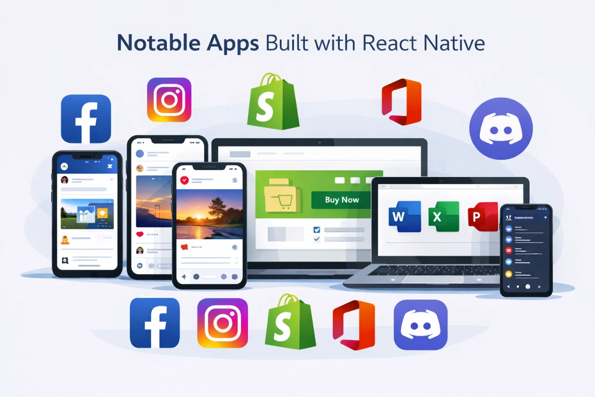 Notable apps built with React Native