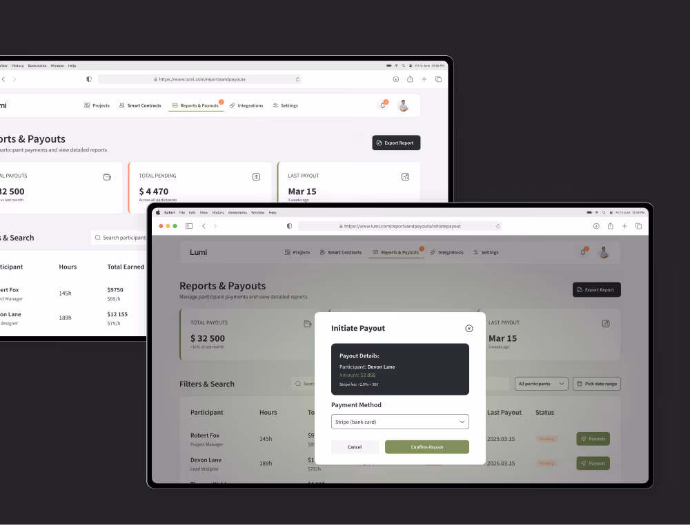 Lumi — fintech platform screenshot 3