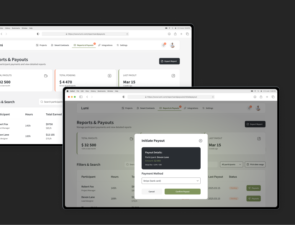 Lumi — fintech platform screenshot 3