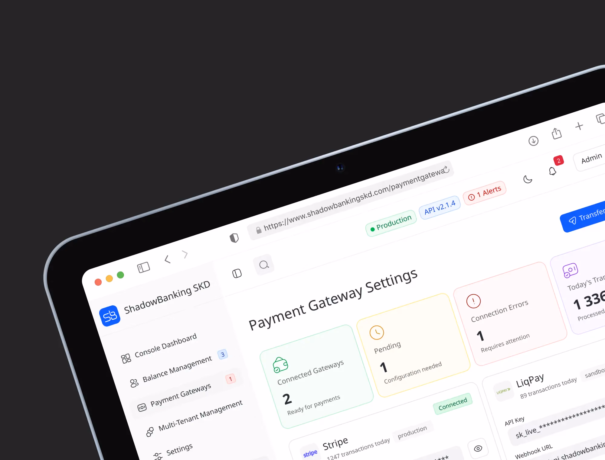 Shadowbanking — fintech platform screenshot 3