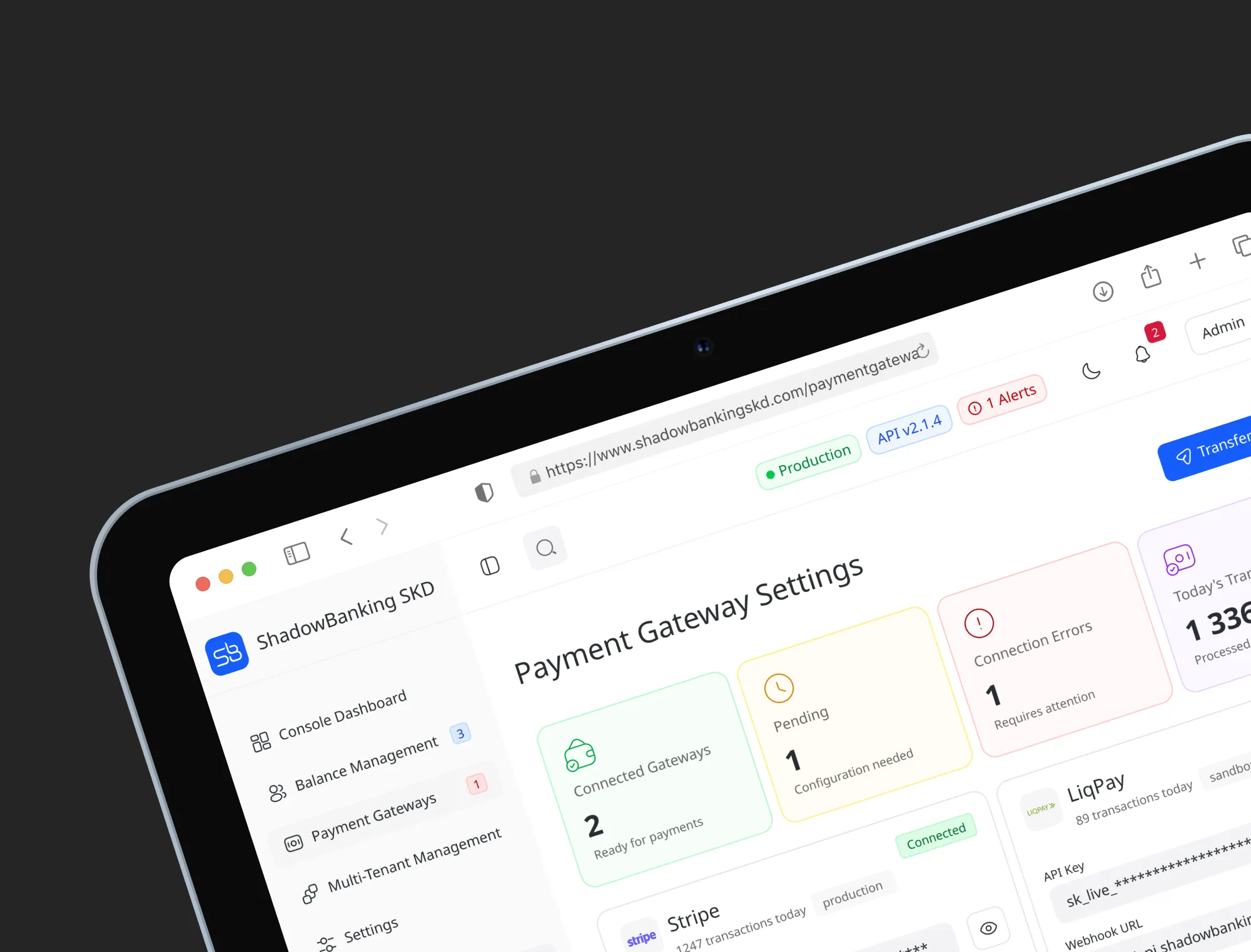 Shadowbanking — fintech platform screenshot 3
