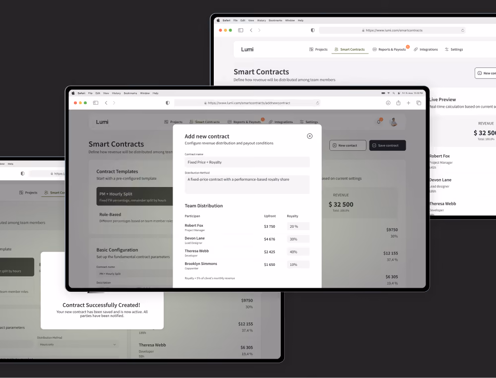 Lumi — fintech platform screenshot 2