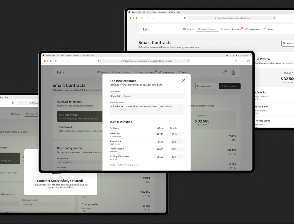 Lumi — fintech platform screenshot 2