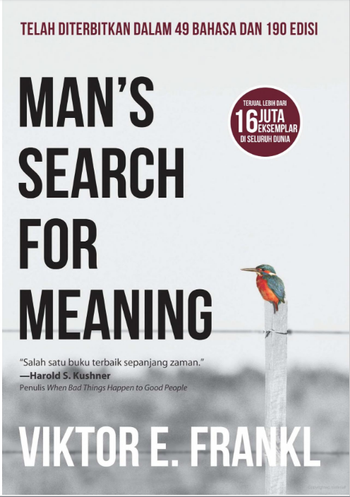 Man`s Search for Meaning Cover