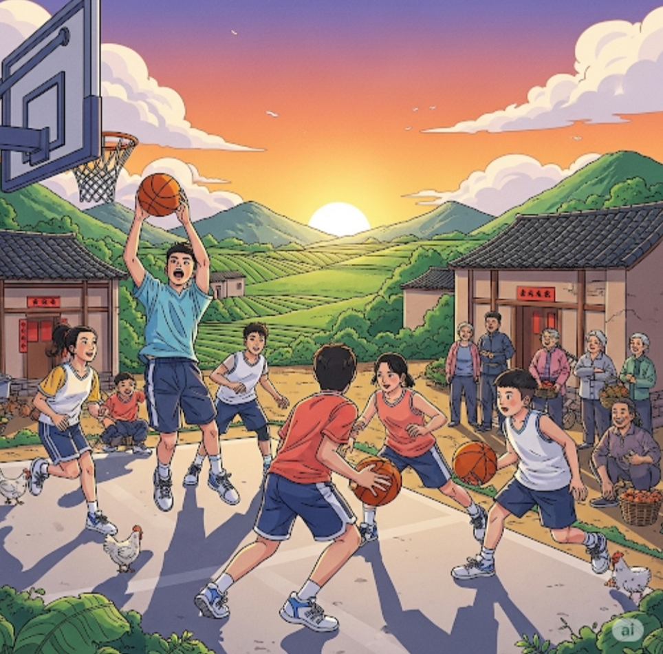 Illustration IA Basket en Chine GEMINI