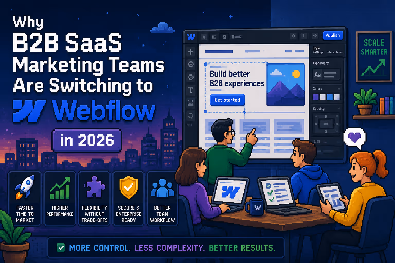 Why B2B SaaS Marketing Teams Are Switching to Webflow in 2026