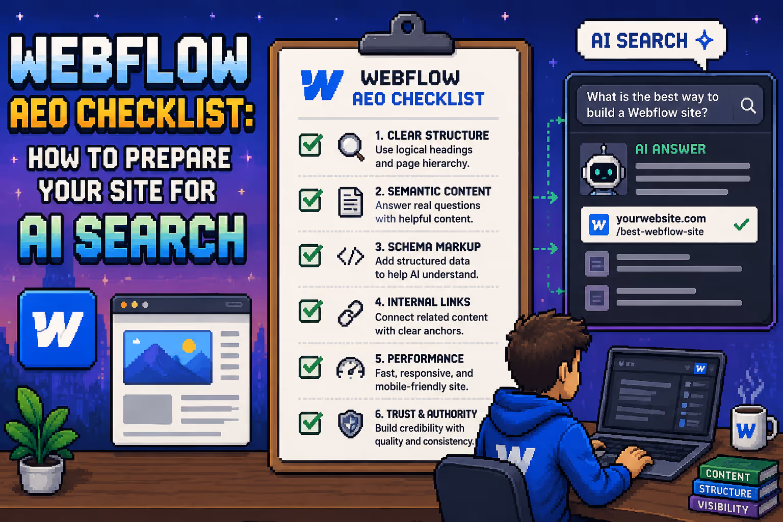 Webflow AEO Checklist: How to Prepare Your Site for AI Search