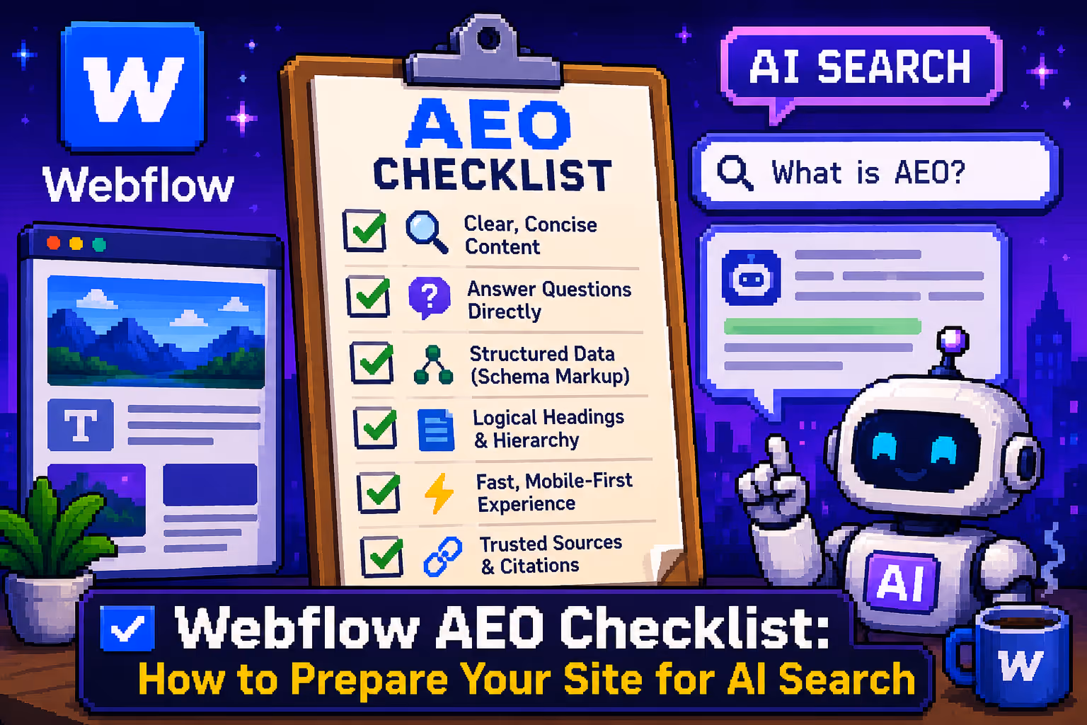 Webflow AEO Checklist: How to prepare your website for AI search