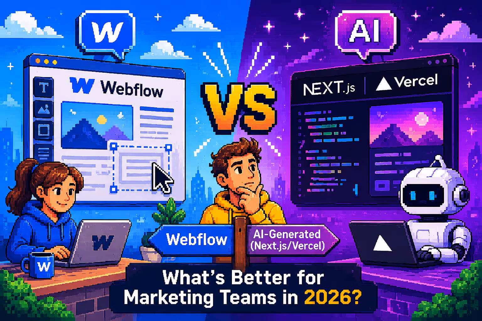 Webflow vs AI-Generated Websites (Next.js/Vercel): What's Better for Marketing Teams in 2026