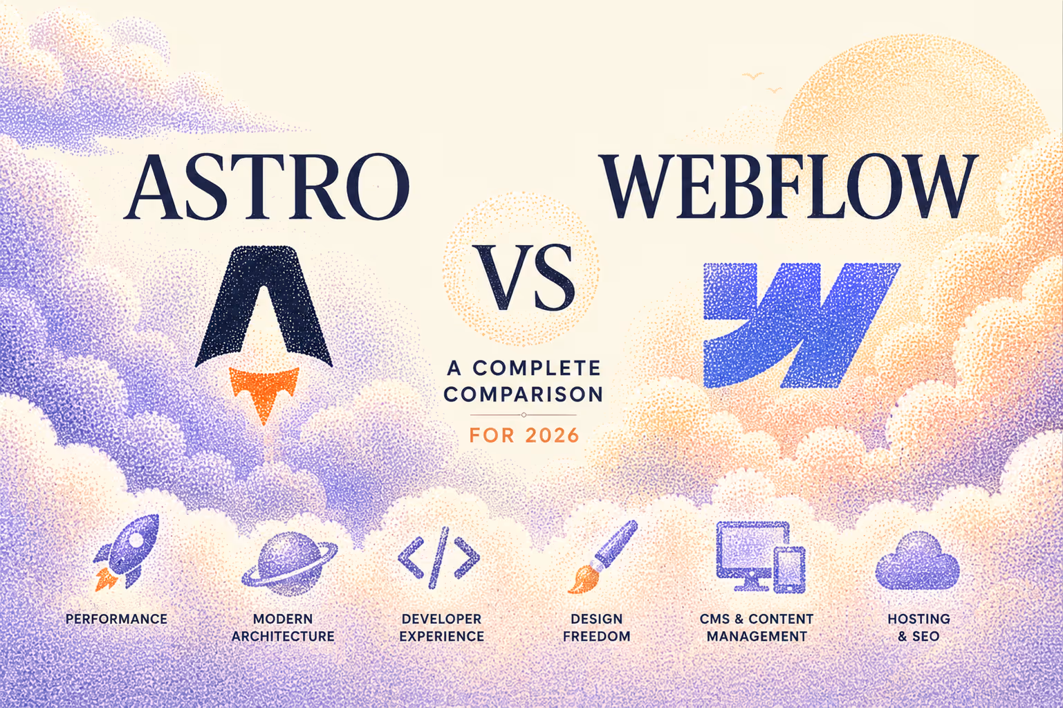 Astro vs Webflow: A complete comparison for 2026