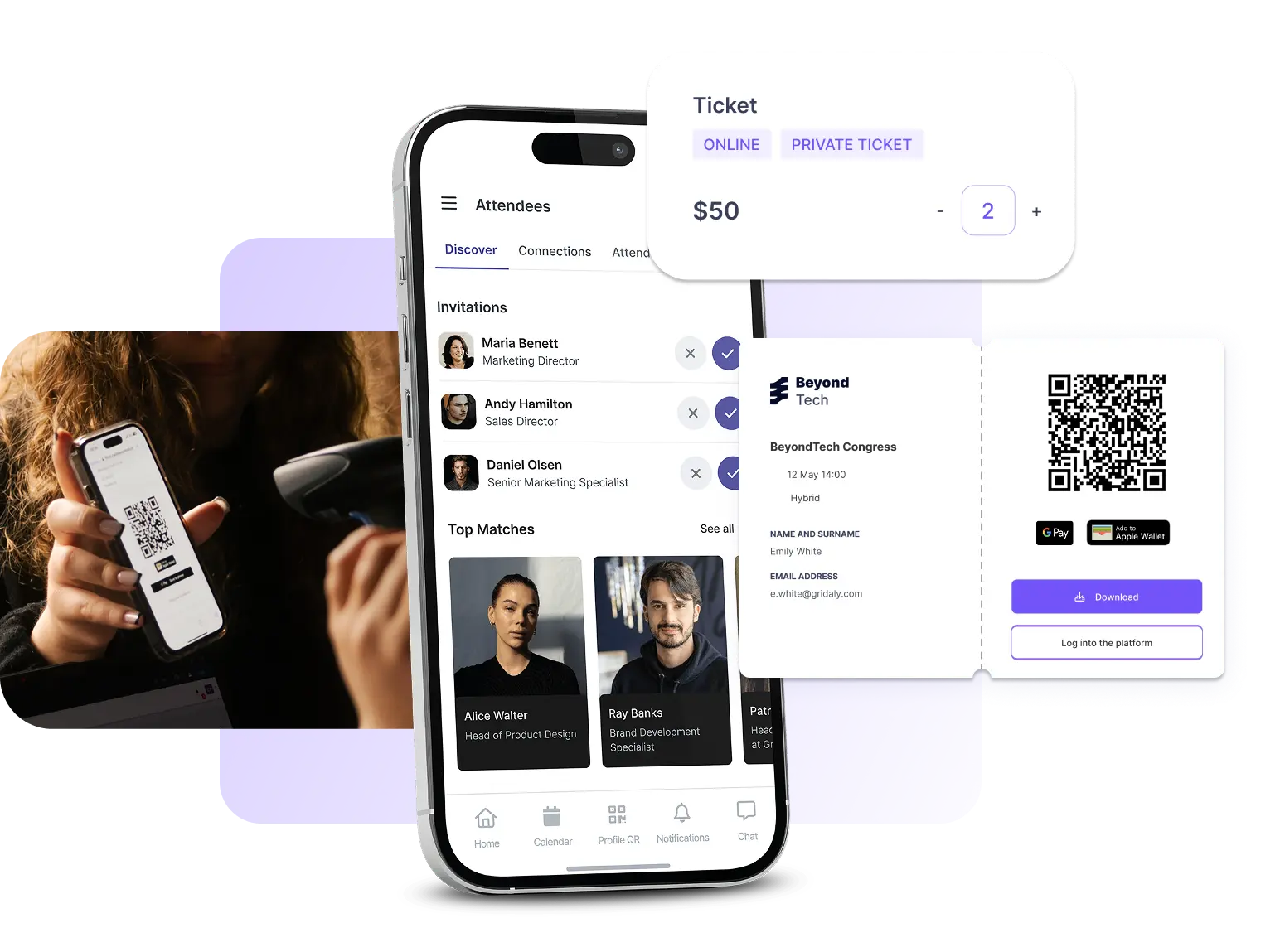 man speaking in video, gamification classification, mobile app.