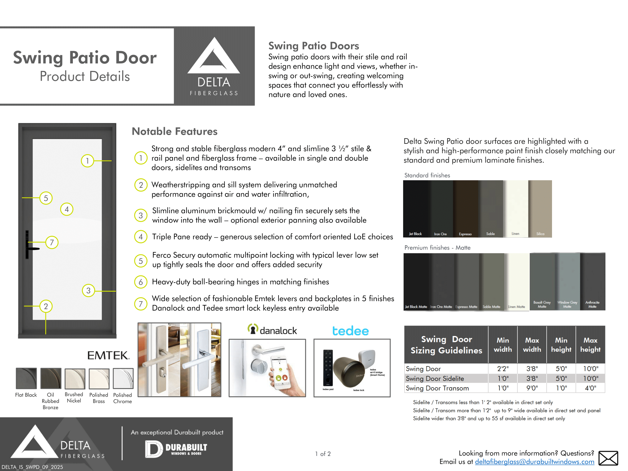 Swing Patio Doors