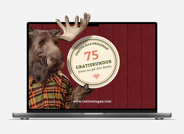 Casinostugan website design with game categories, promotional offers, and user interface elements tailored for online gaming.