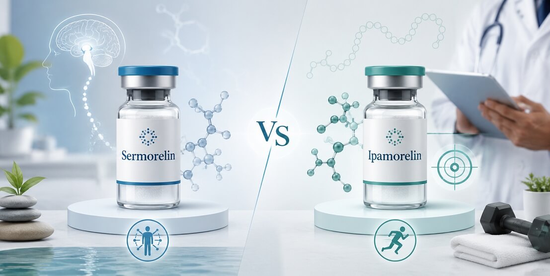 Sermorelin vs Ipamorelin: How the Two Peptides Compare?