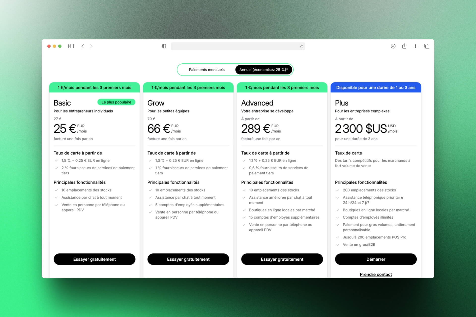 pricing shopify 2025